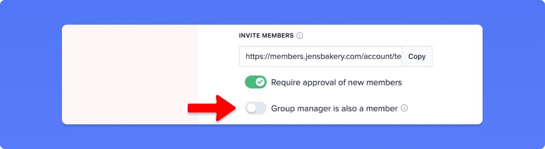 Group manager is also a member