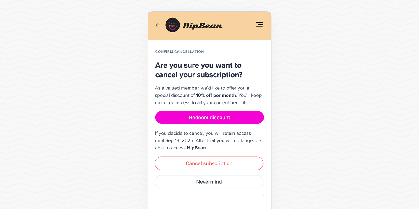 Redeem discount