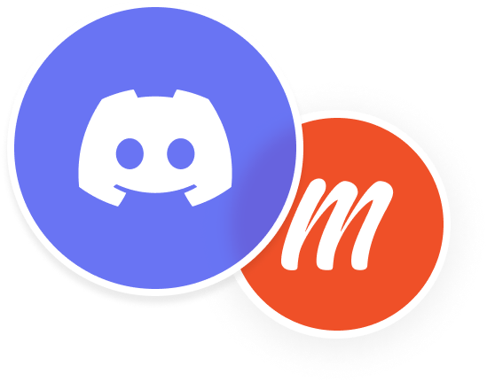 Discord logo and Memberful logo