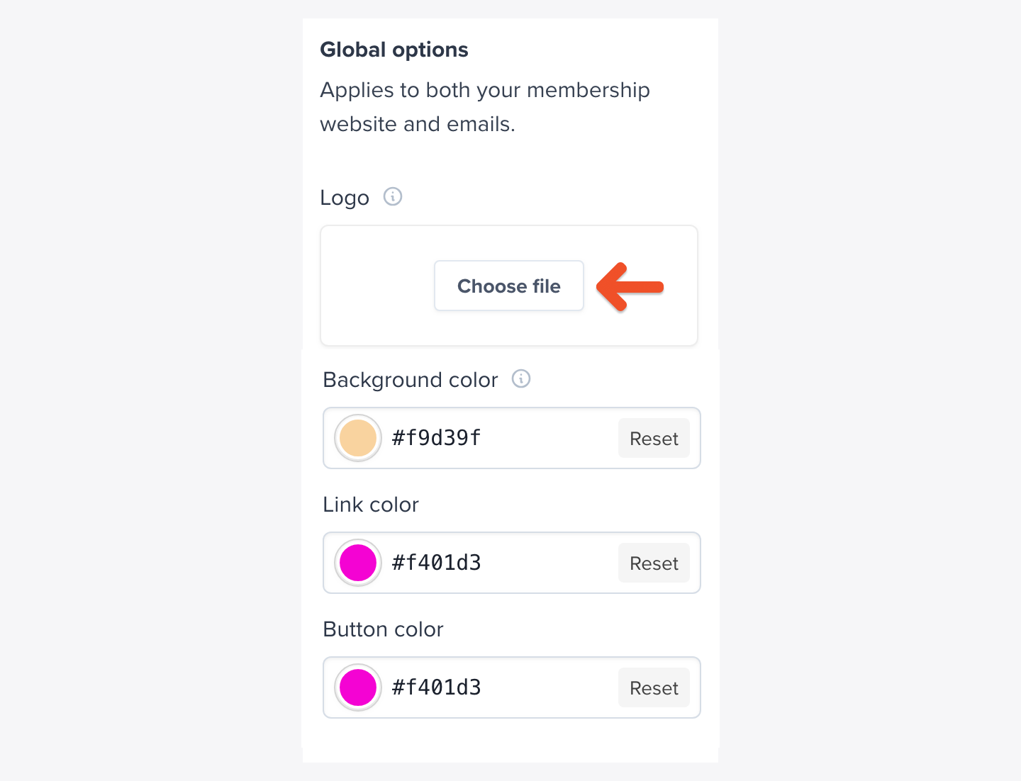 Choose a logo to upload