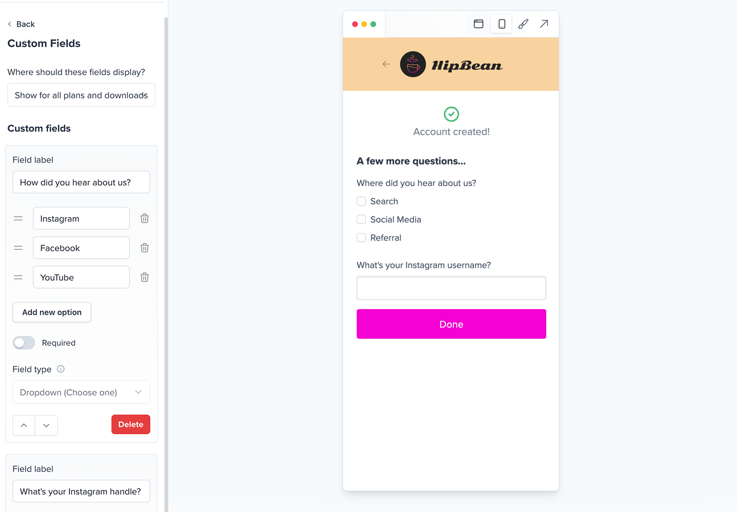 Custom Fields