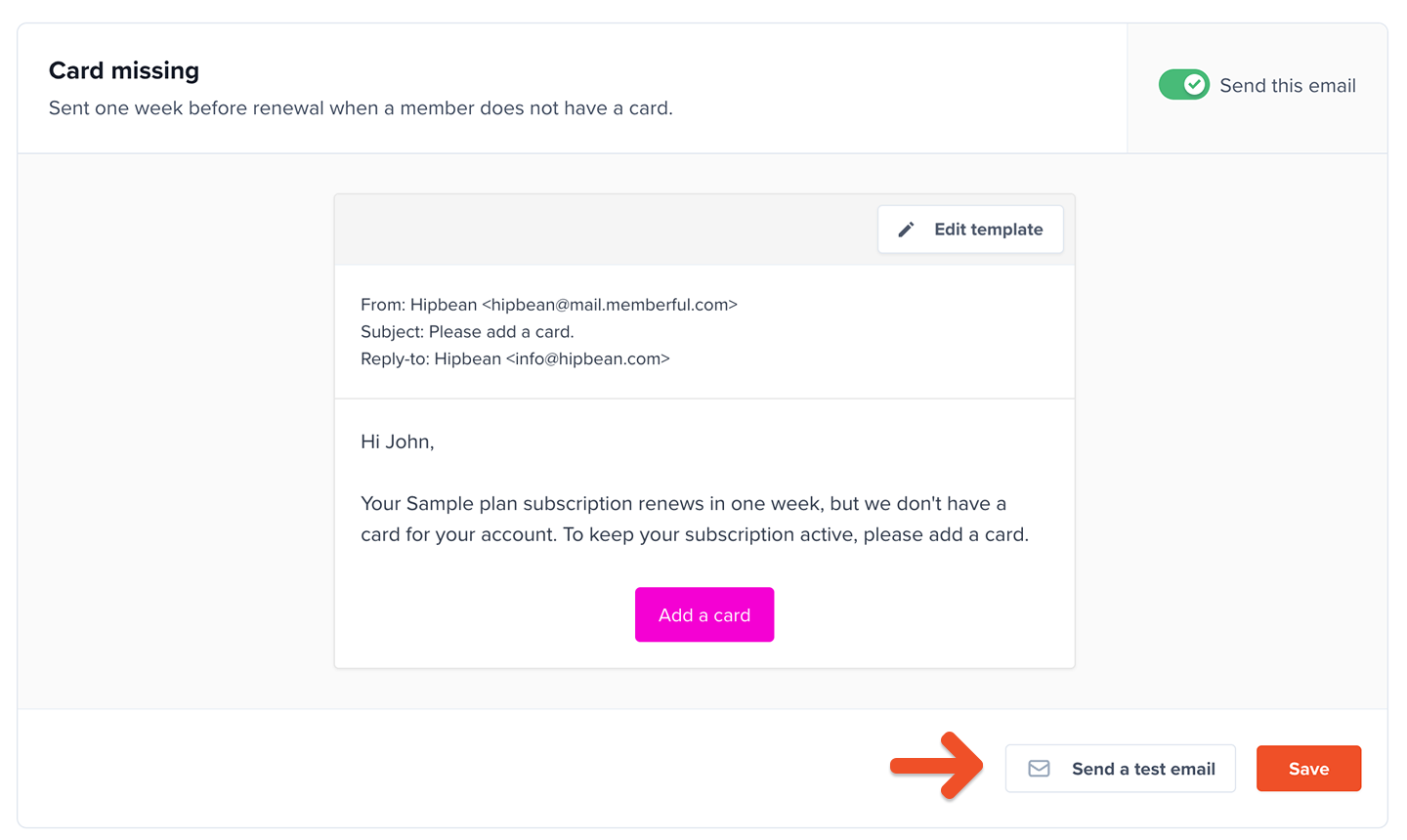 Send a test email