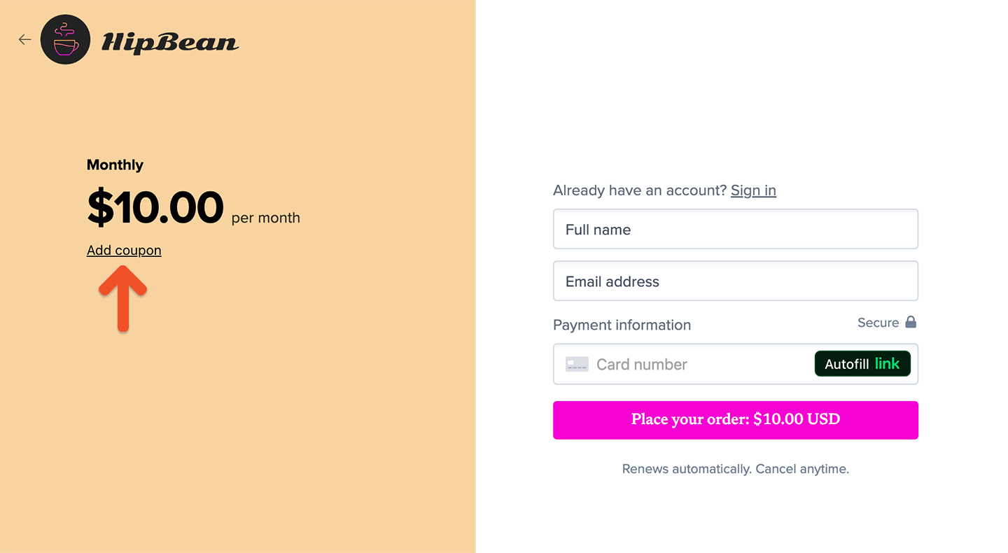 New coupon