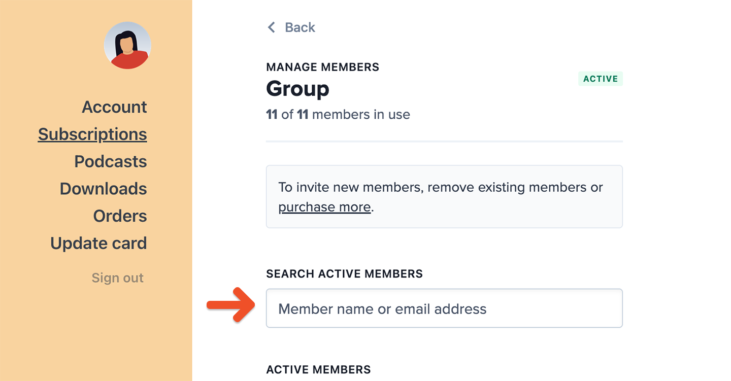 Add and remove members