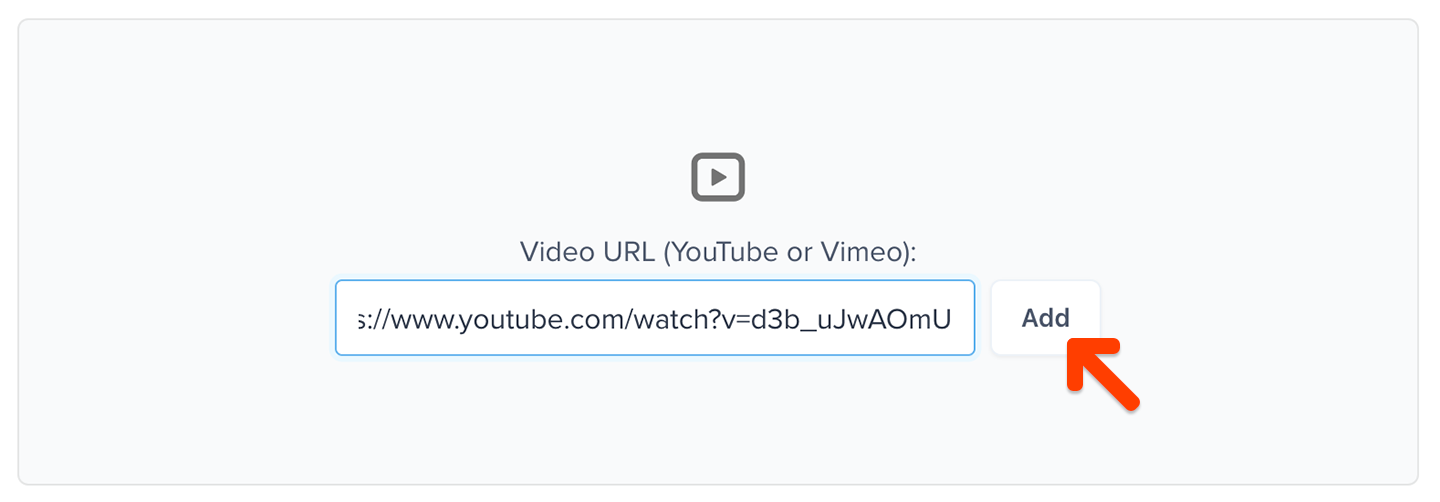 Add video block URL