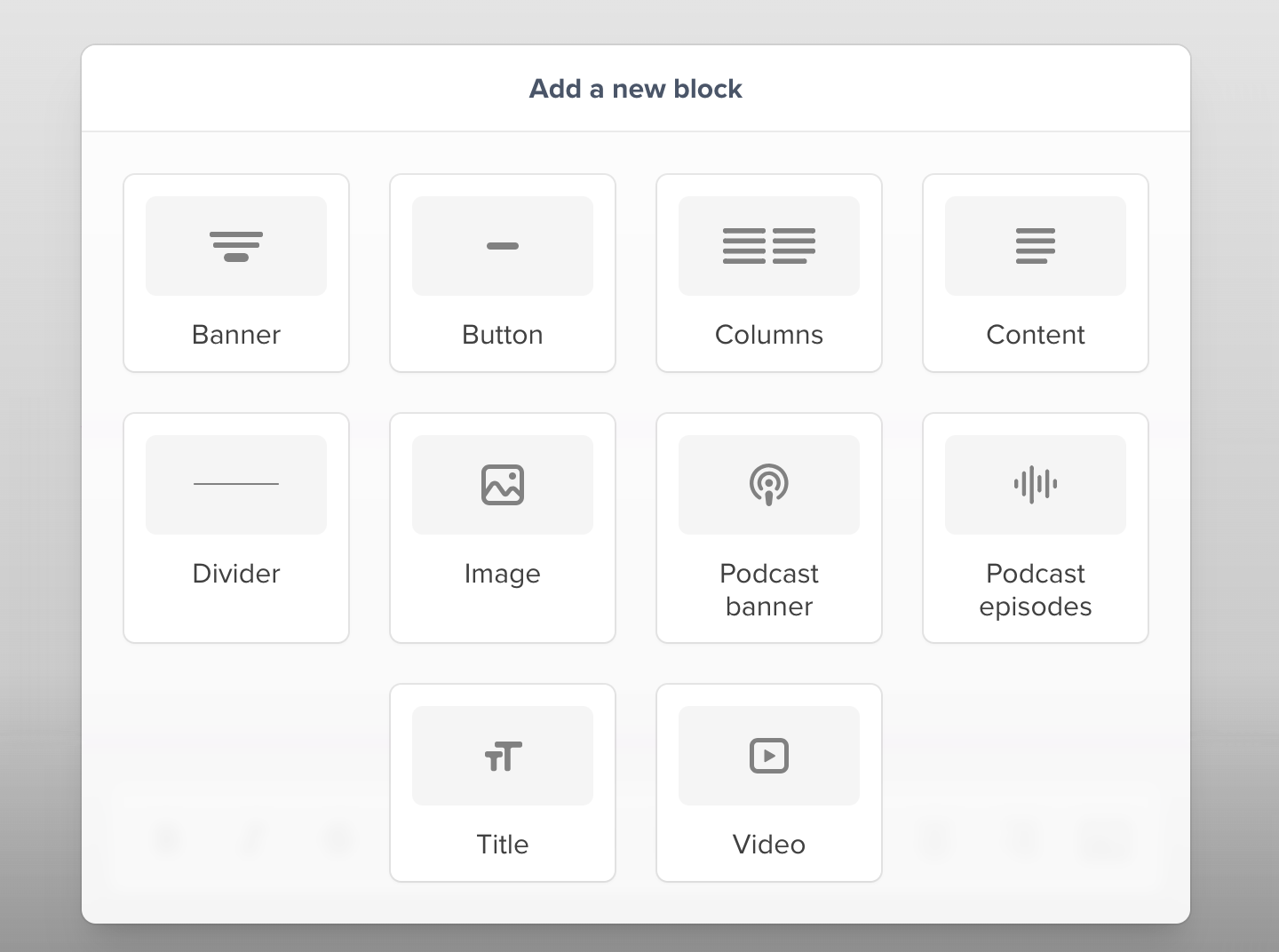 Pick block type