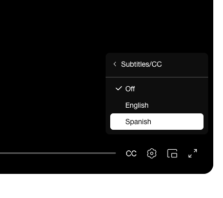 Player subtitle