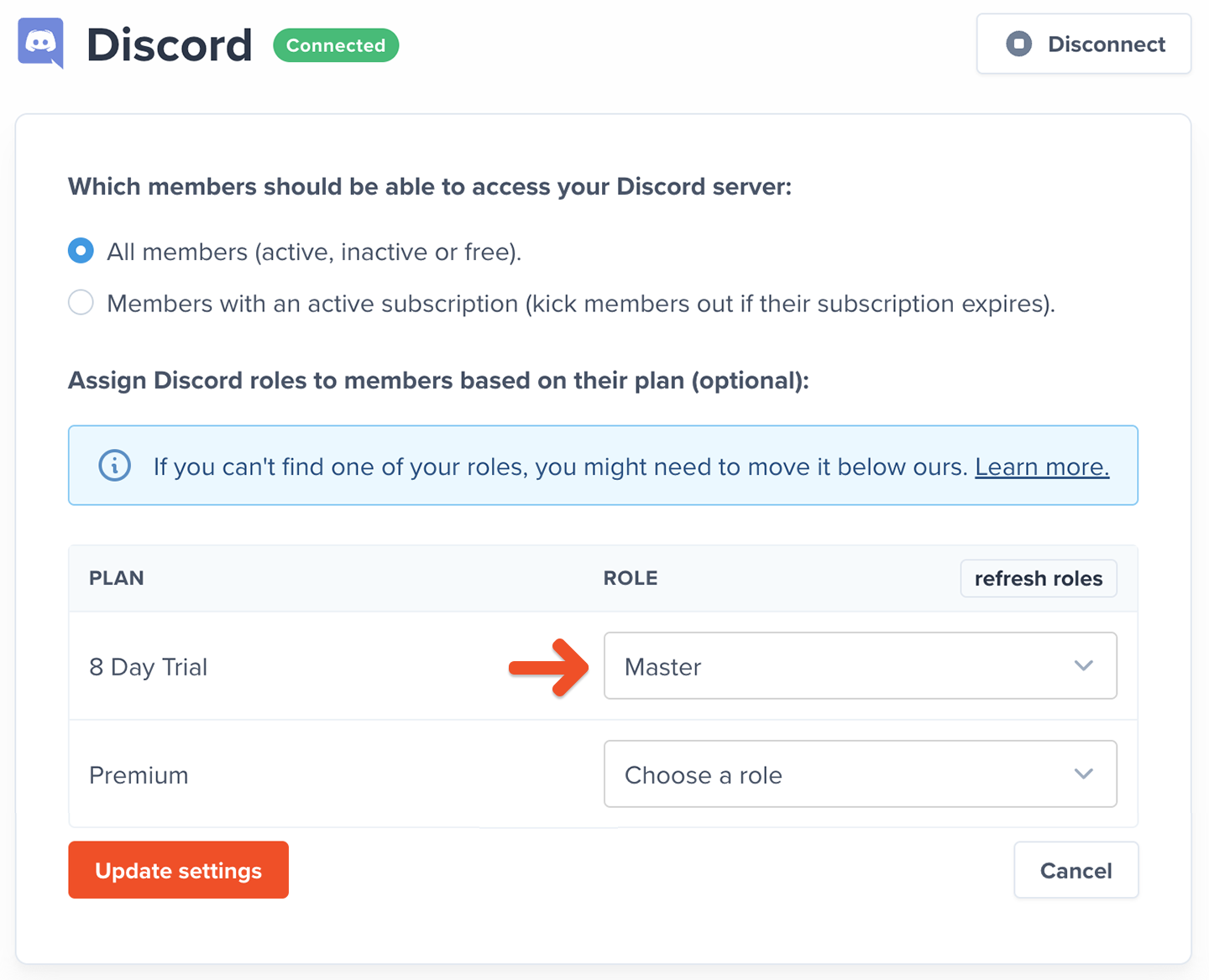 Integrate Discord with Memberful