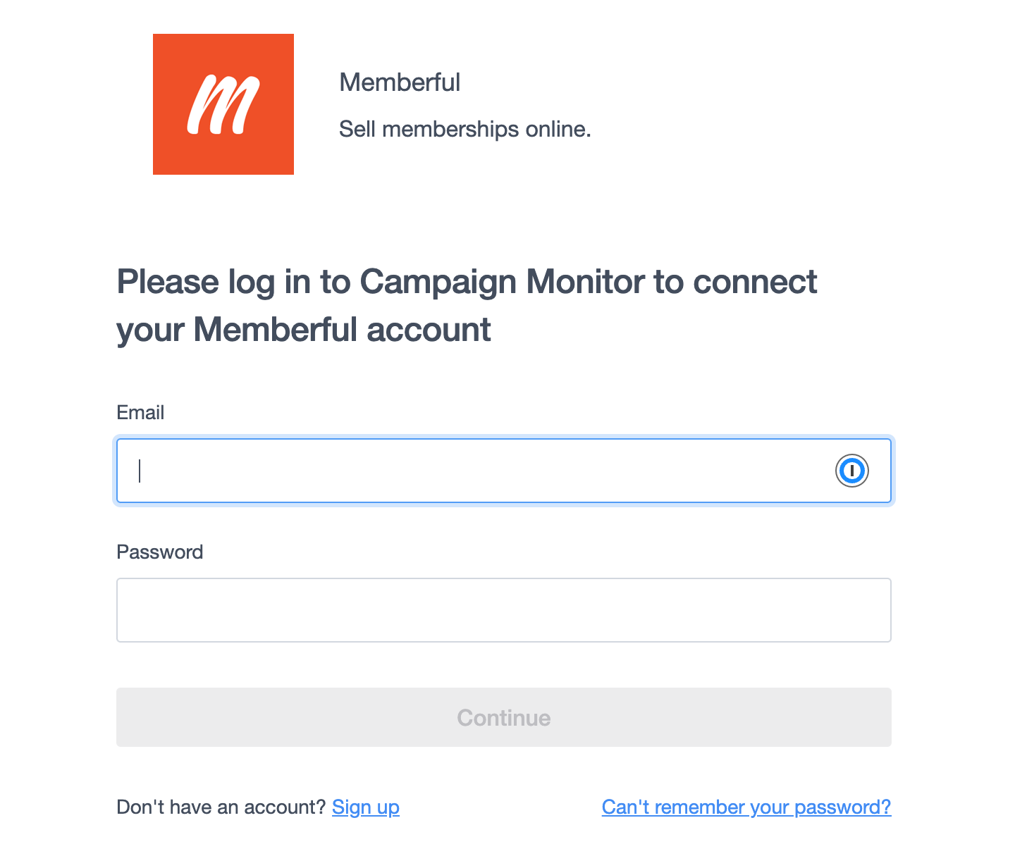Connect to Campaign Monitor