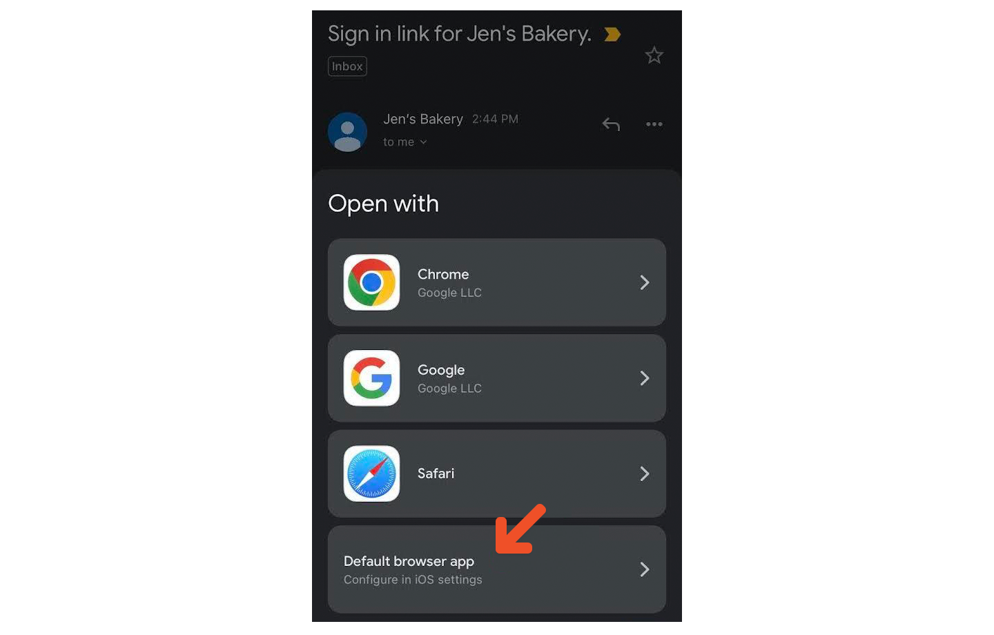 Default browser app