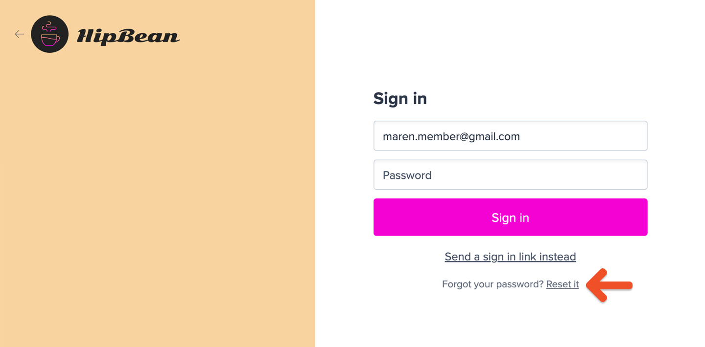 Password reset