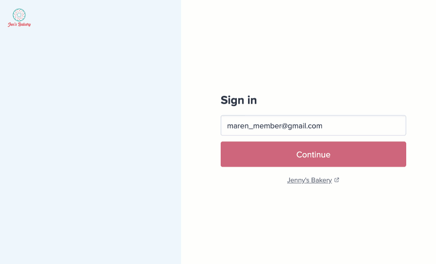 Sign in flow with a password
