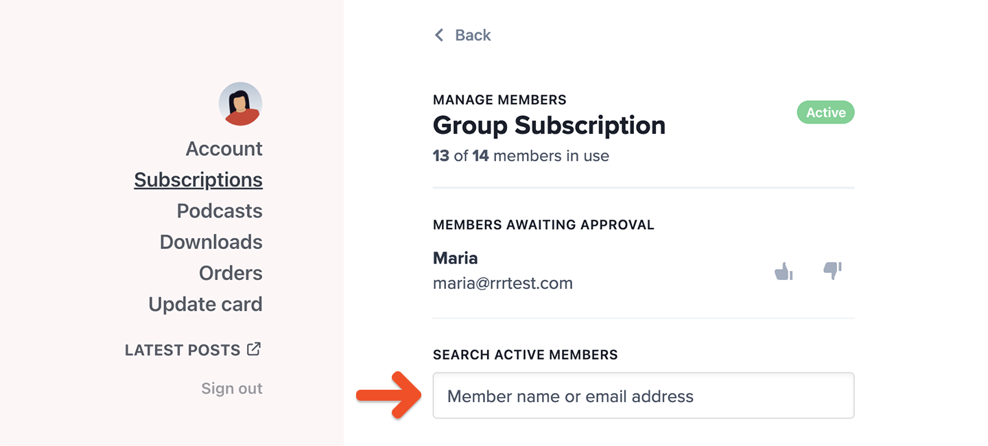 Add and remove members