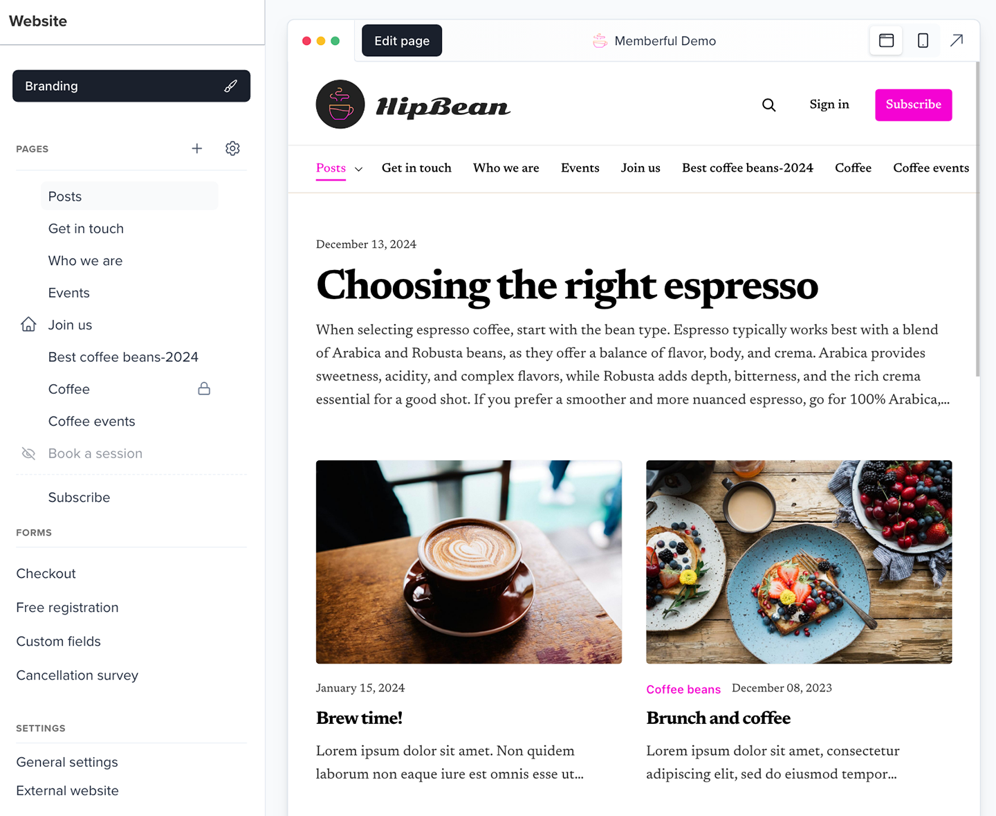 Build your Website