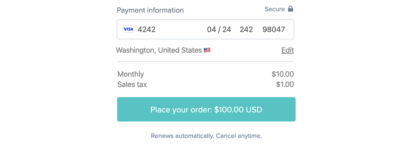 U.S. taxes breakdown