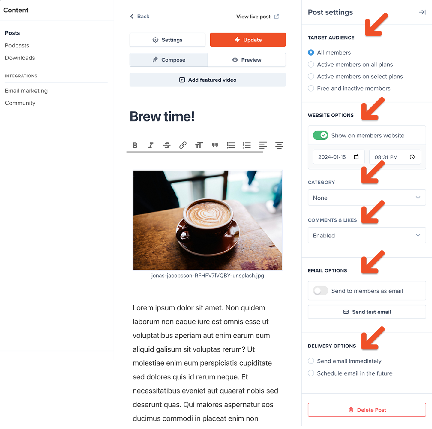 Create a post