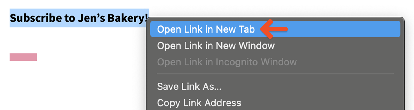 Open link in new tab