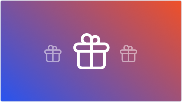 Three gift icons