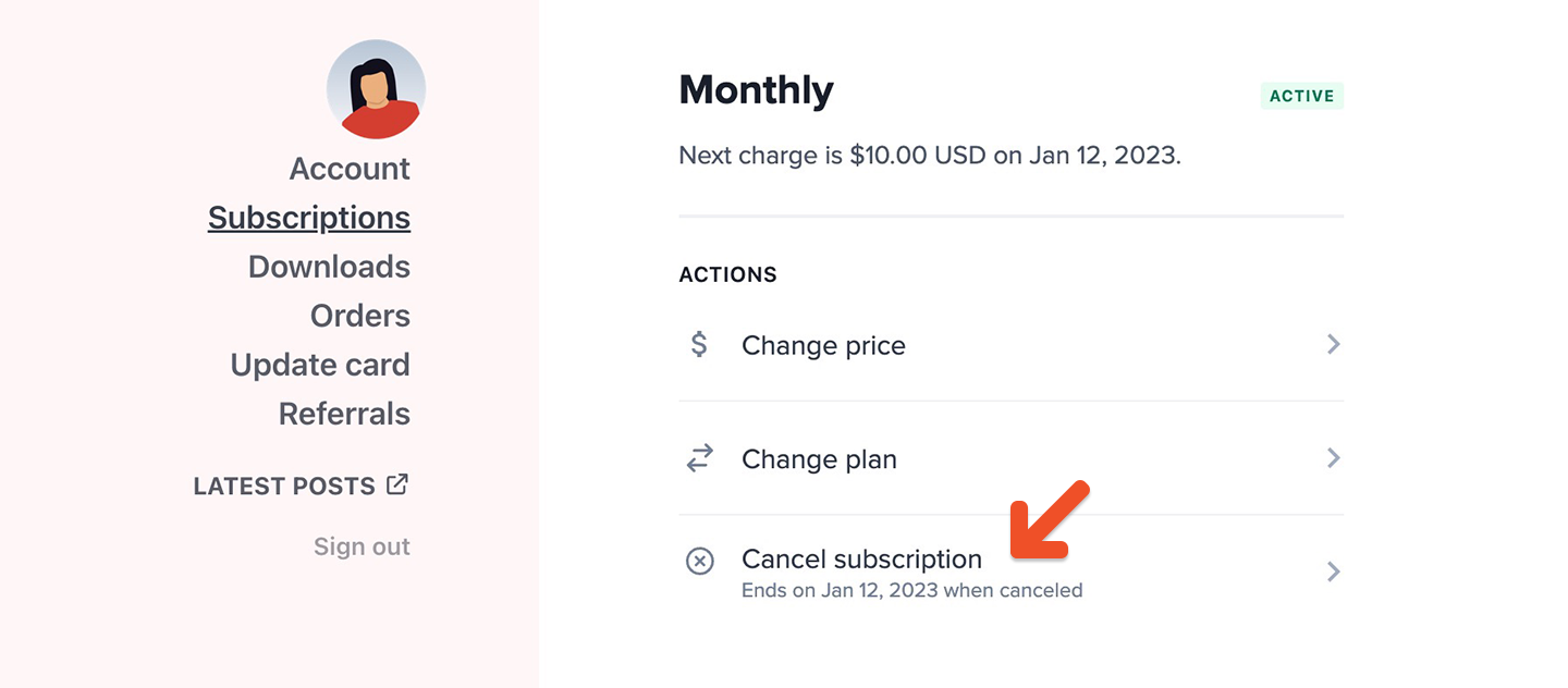 Cancel-subscription