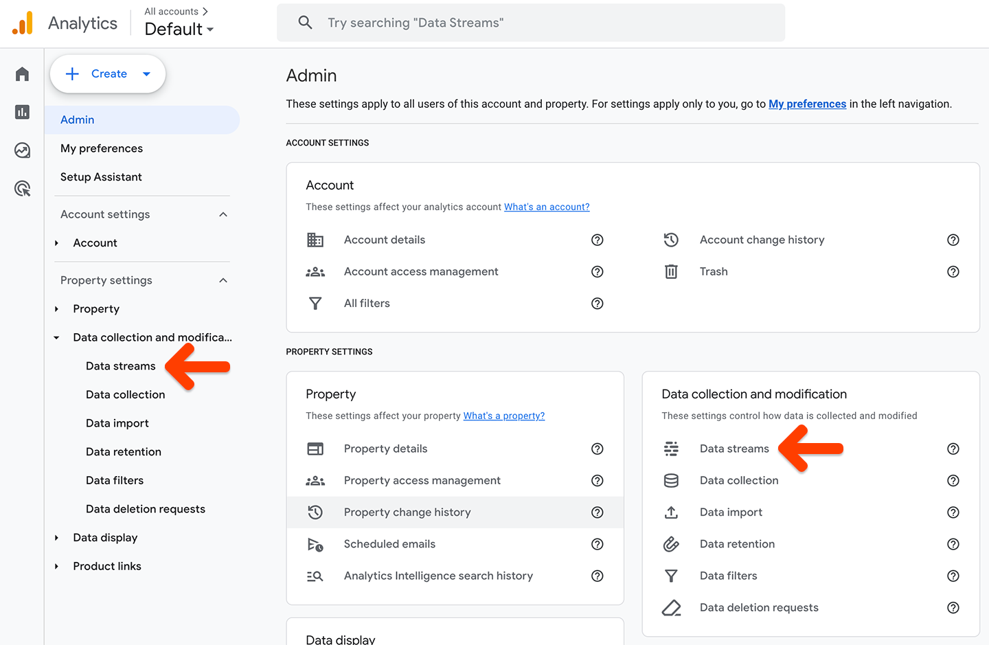 Click Data Streams