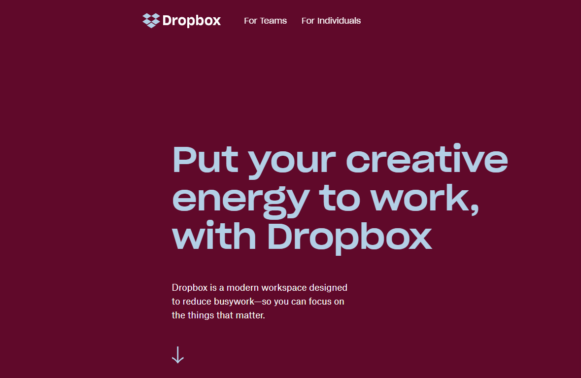 Dropbox screenshot